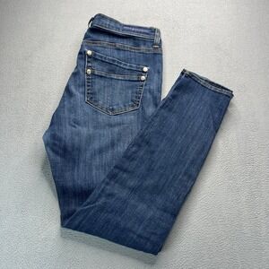 Rock & Republic Kashmere Skinny Jeans Women 14M Blue Stretch Faded Denim Classic